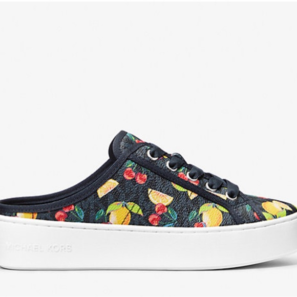 Poppy Fruit Print Logo Slip-On Sneaker - Picture 2 of 7